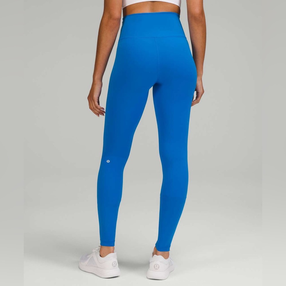 Lululemon Wunder Train Blue Leggings. Size 4.